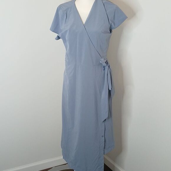 Kosan Go Travel Wrap Dress Size XL Blue NWT - Picture 4 of 12